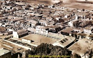 Saint-Arnaud Vue aerienne sur la ville et les Ecoles